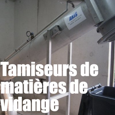 tamiseur de matière de vidange